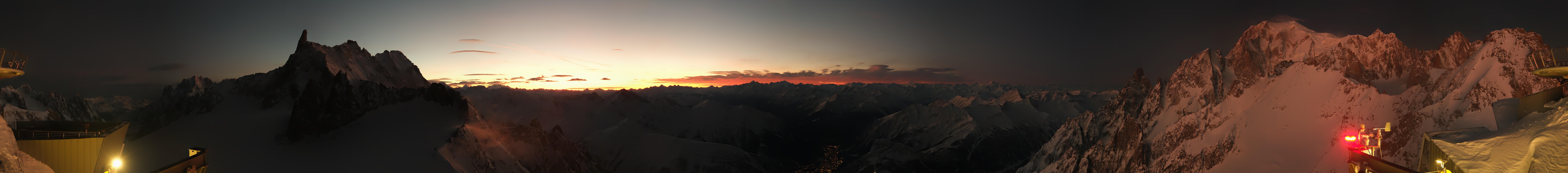 Archiv Foto Webcam Mont-Blanc-Gruppe Panorama