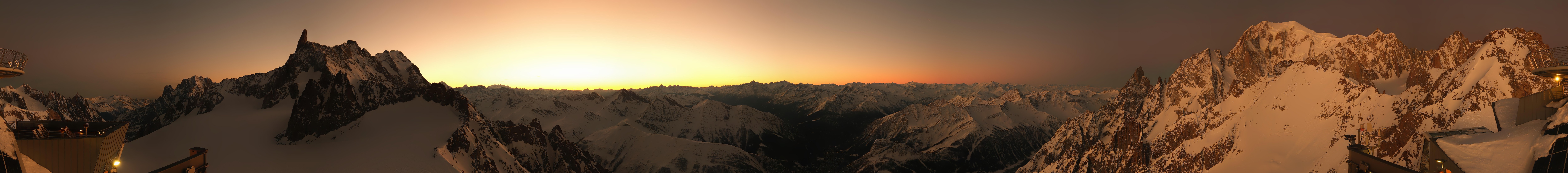 Archived image Webcam Beautiful Mont Blanc Panorama