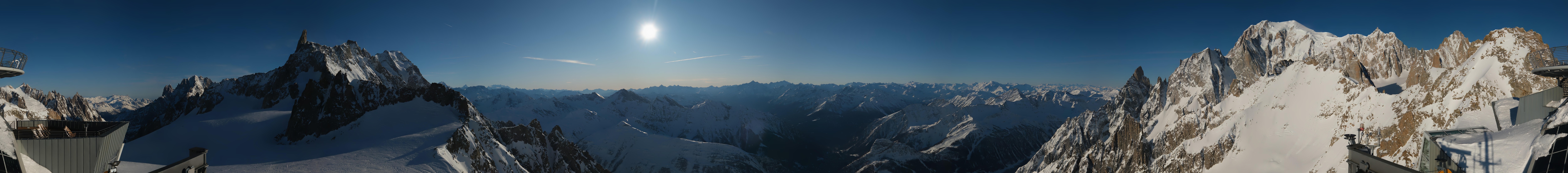 Archived image Webcam Beautiful Mont Blanc Panorama