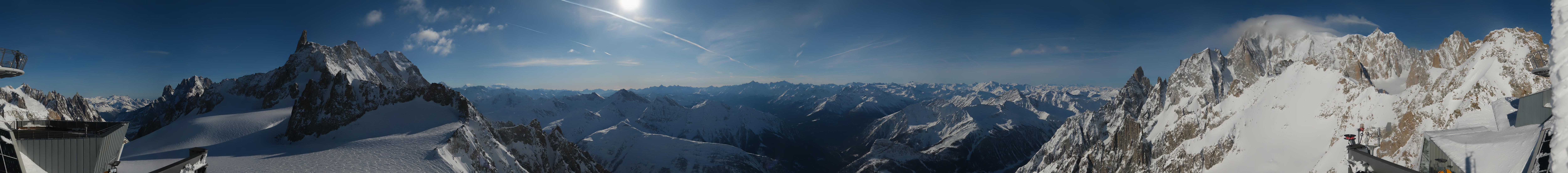 Archived image Webcam Beautiful Mont Blanc Panorama