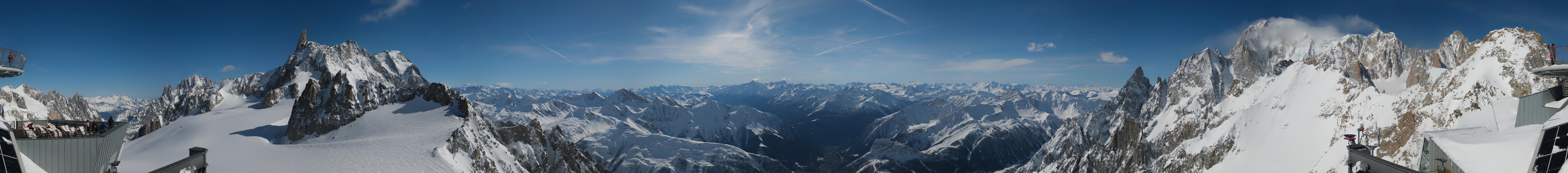 Archived image Webcam Beautiful Mont Blanc Panorama