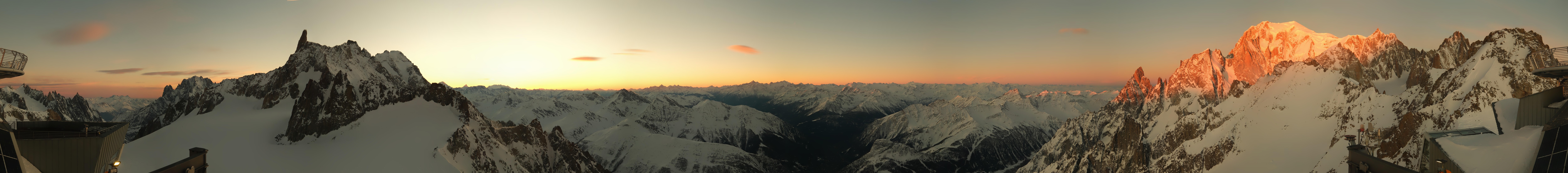 Archiv Foto Webcam Mont-Blanc-Gruppe Panorama