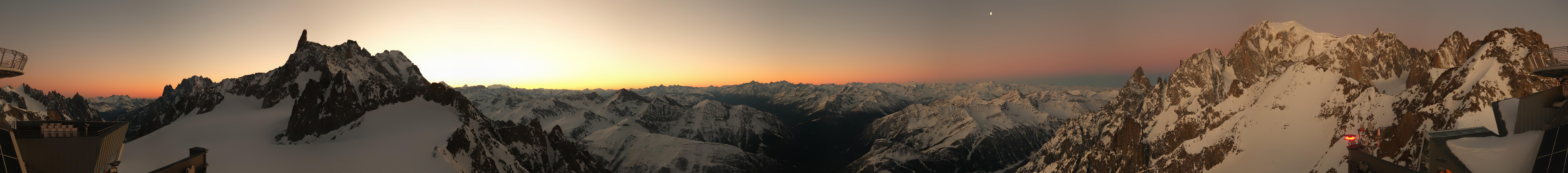 Archiv Foto Webcam Mont-Blanc-Gruppe Panorama