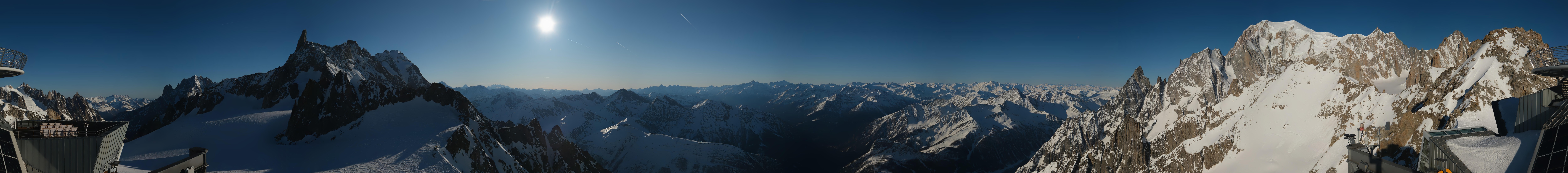 Archiv Foto Webcam Mont-Blanc-Gruppe Panorama