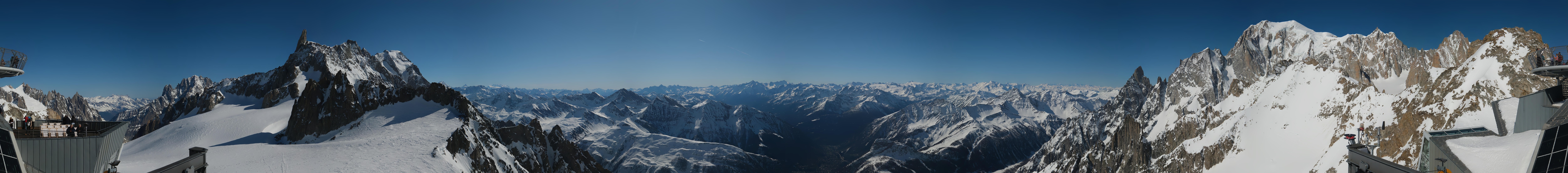 Archiv Foto Webcam Mont-Blanc-Gruppe Panorama