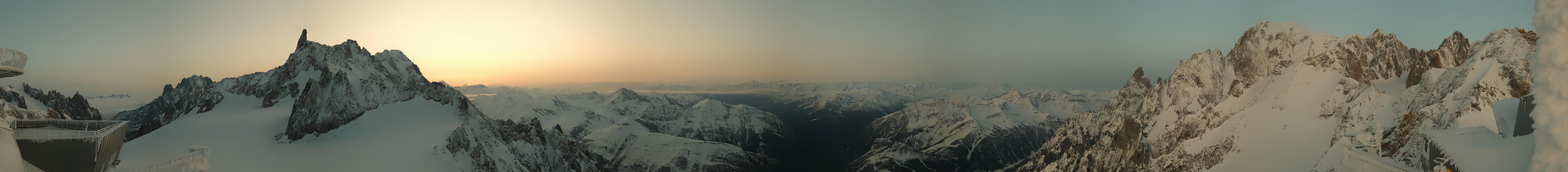 Archiv Foto Webcam Mont-Blanc-Gruppe Panorama