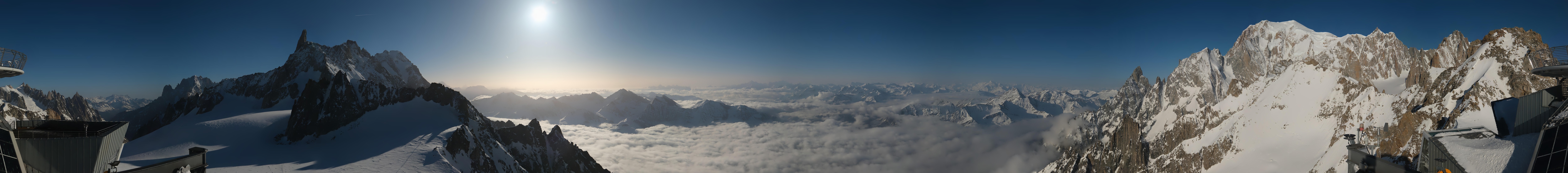 Archived image Webcam Beautiful Mont Blanc Panorama