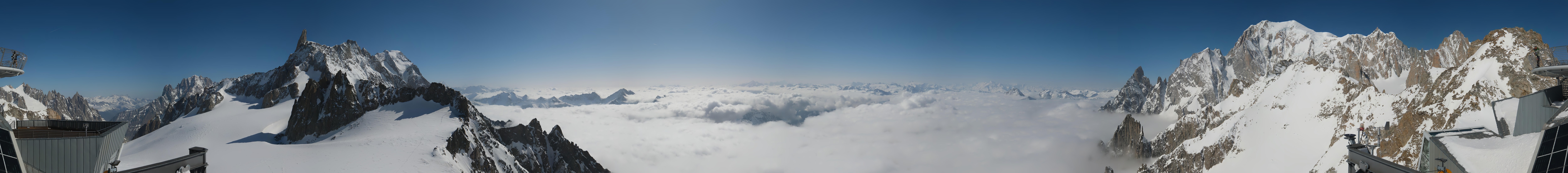 Archived image Webcam Beautiful Mont Blanc Panorama