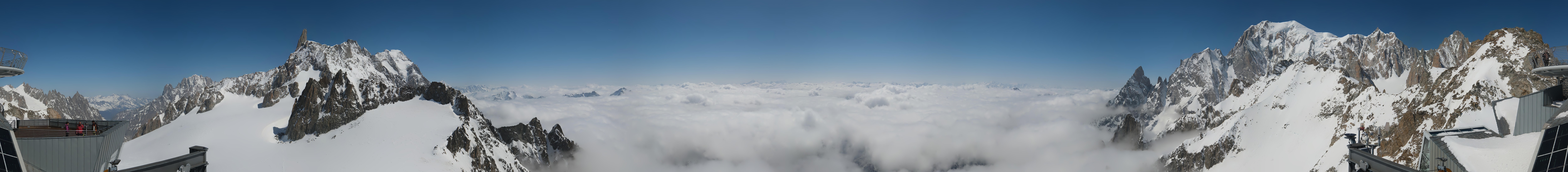 Archived image Webcam Beautiful Mont Blanc Panorama