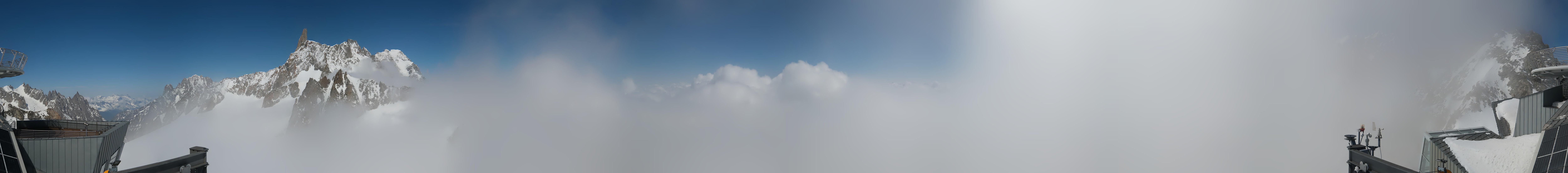 Archived image Webcam Beautiful Mont Blanc Panorama