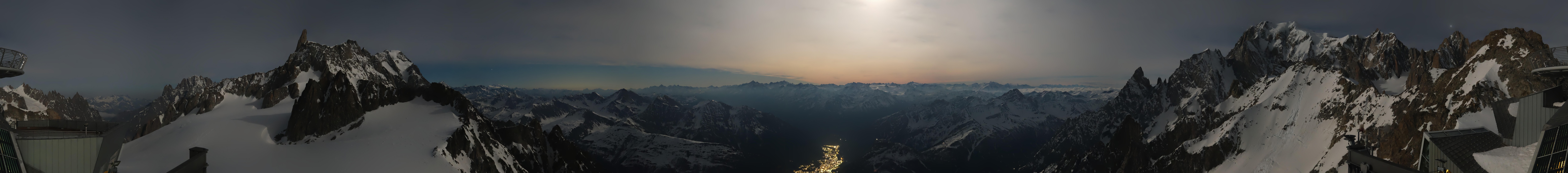 Archiv Foto Webcam Mont-Blanc-Gruppe Panorama