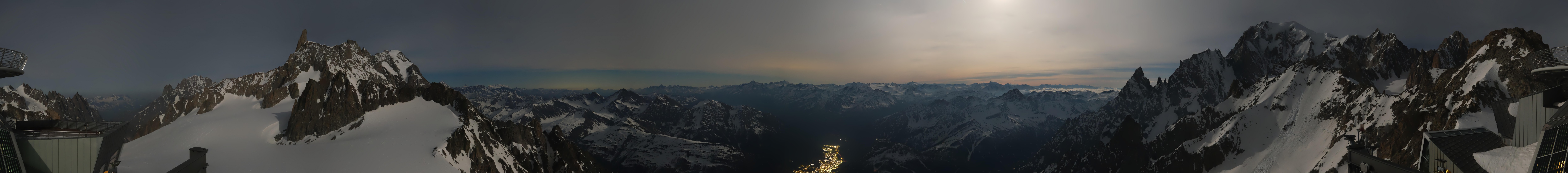 Archiv Foto Webcam Mont-Blanc-Gruppe Panorama