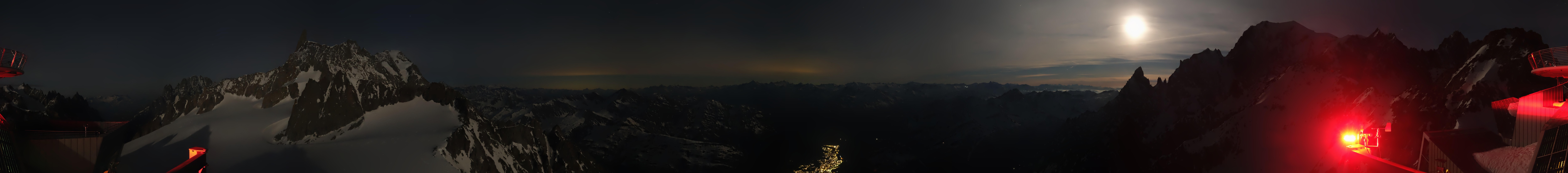 Archiv Foto Webcam Mont-Blanc-Gruppe Panorama