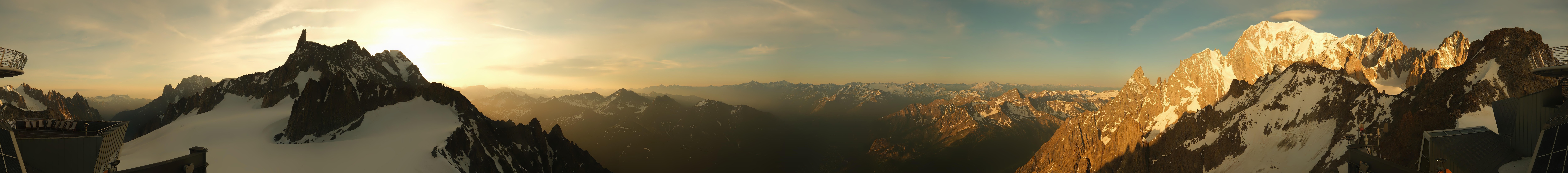 Archiv Foto Webcam Mont-Blanc-Gruppe Panorama