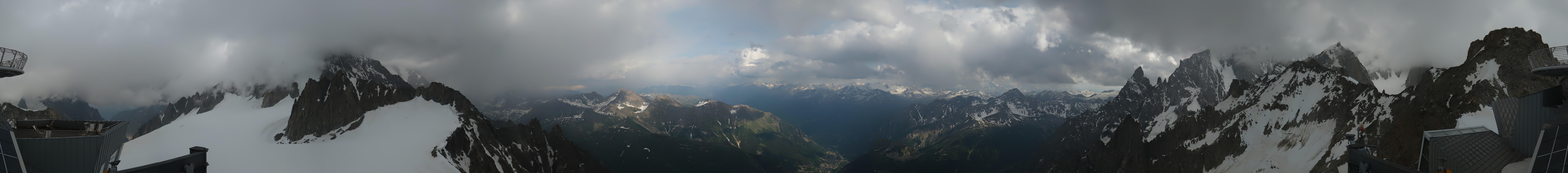 Archiv Foto Webcam Mont-Blanc-Gruppe Panorama