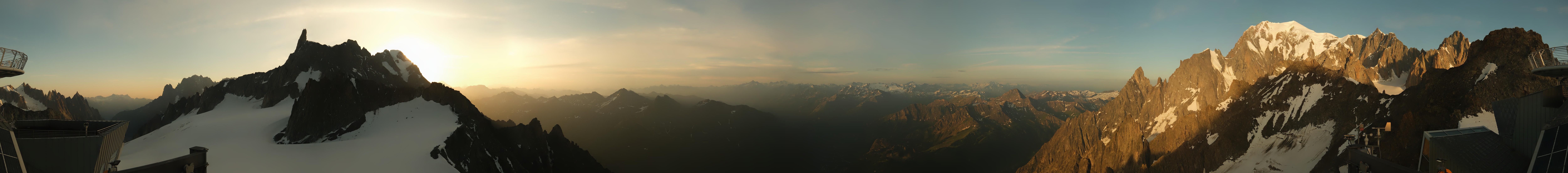 Archiv Foto Webcam Mont-Blanc-Gruppe Panorama