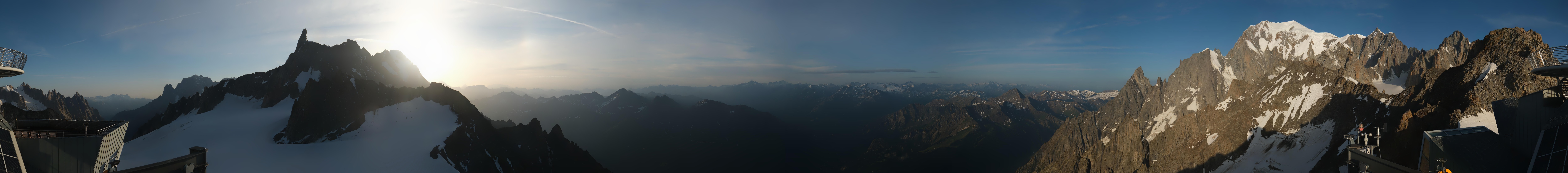Archiv Foto Webcam Mont-Blanc-Gruppe Panorama