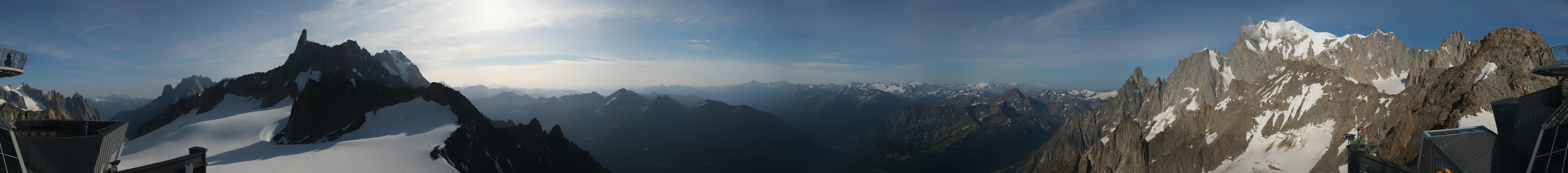 Archiv Foto Webcam Mont-Blanc-Gruppe Panorama