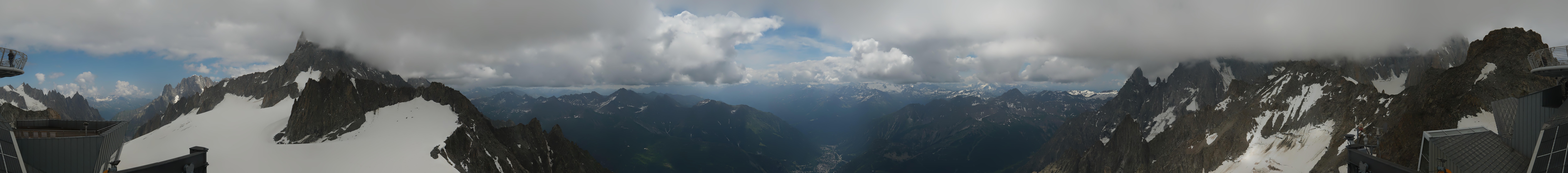 Archiv Foto Webcam Mont-Blanc-Gruppe Panorama