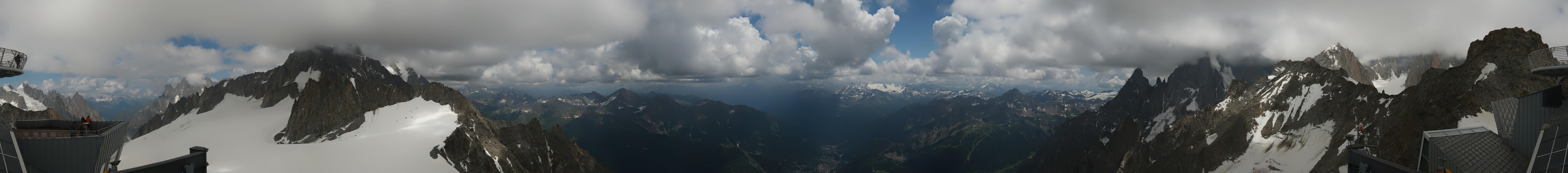 Archiv Foto Webcam Mont-Blanc-Gruppe Panorama