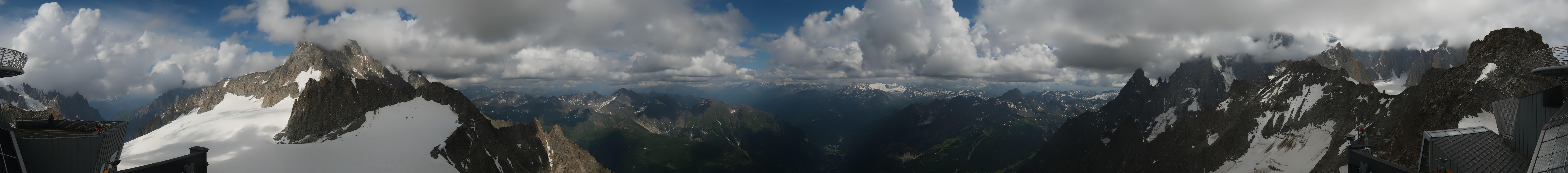 Archiv Foto Webcam Mont-Blanc-Gruppe Panorama