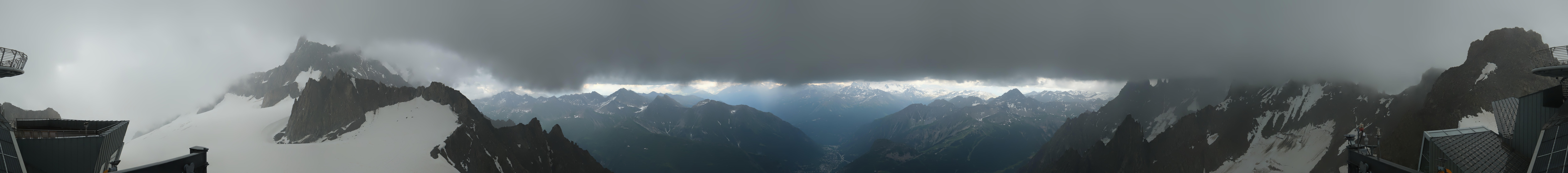 Archiv Foto Webcam Mont-Blanc-Gruppe Panorama