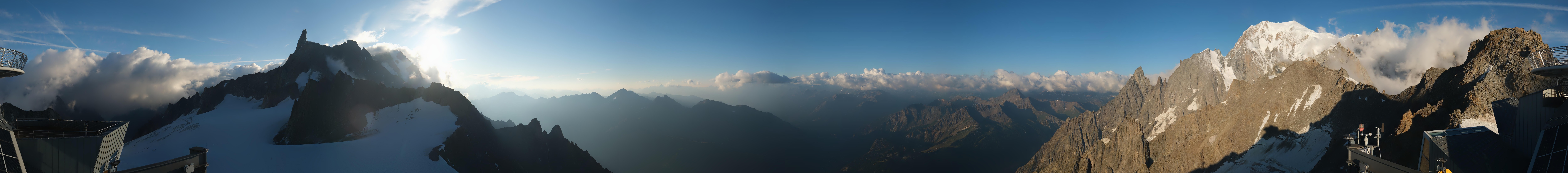 Archived image Webcam Beautiful Mont Blanc Panorama