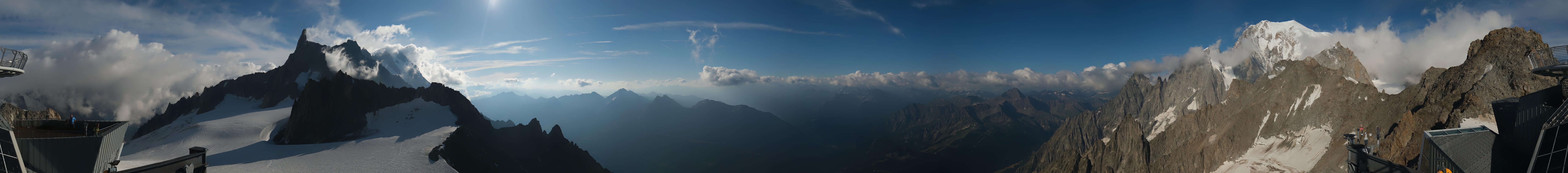 Archived image Webcam Beautiful Mont Blanc Panorama