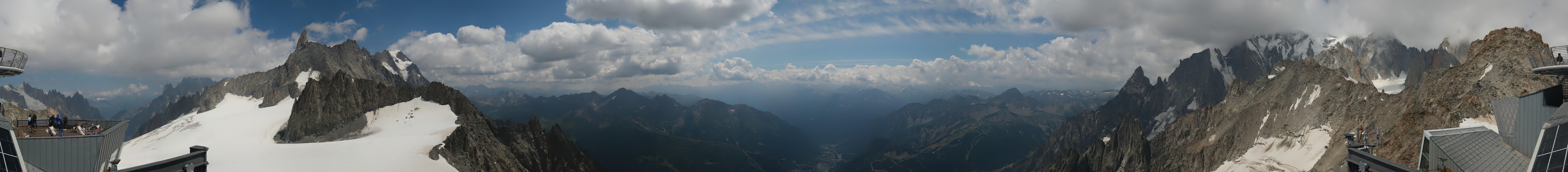 Archived image Webcam Beautiful Mont Blanc Panorama