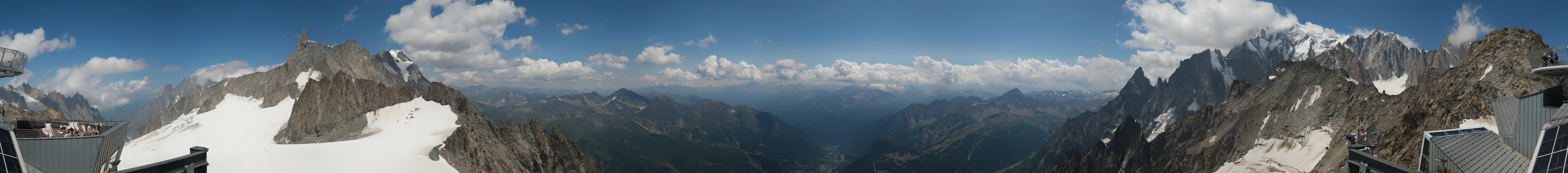 Archived image Webcam Beautiful Mont Blanc Panorama