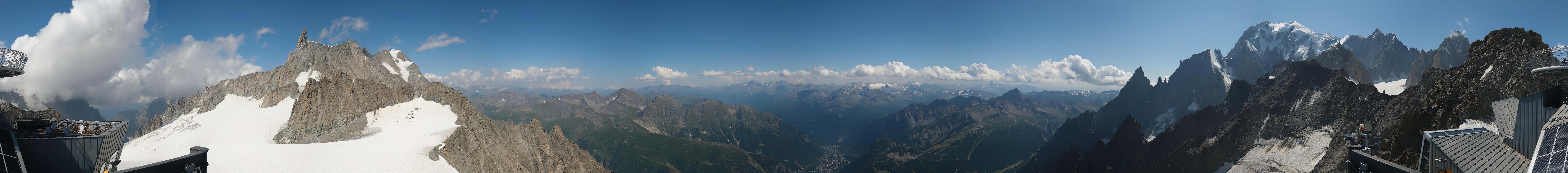 Archived image Webcam Beautiful Mont Blanc Panorama
