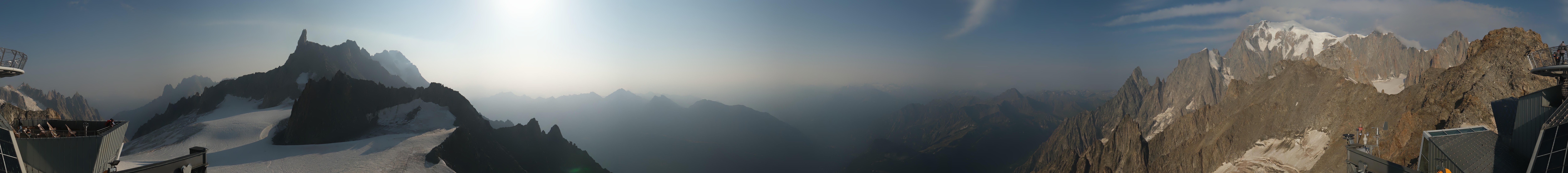 Archiv Foto Webcam Mont-Blanc-Gruppe Panorama