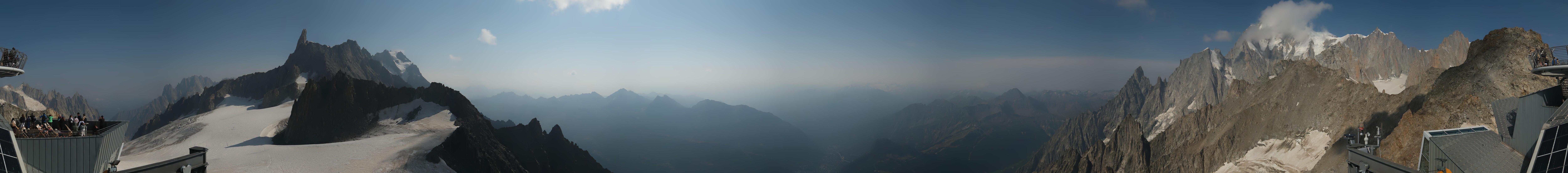 Archiv Foto Webcam Mont-Blanc-Gruppe Panorama