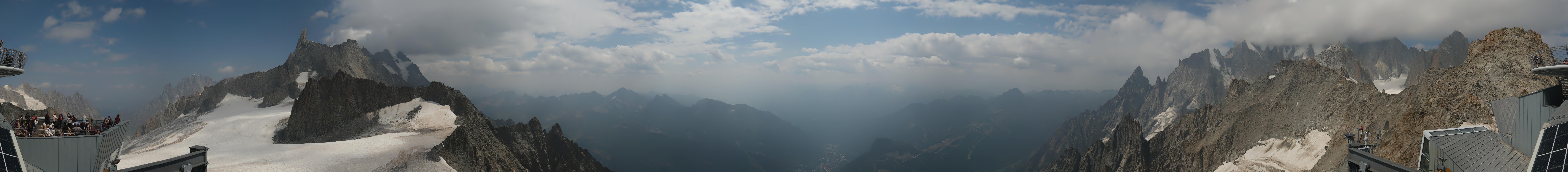 Archiv Foto Webcam Mont-Blanc-Gruppe Panorama