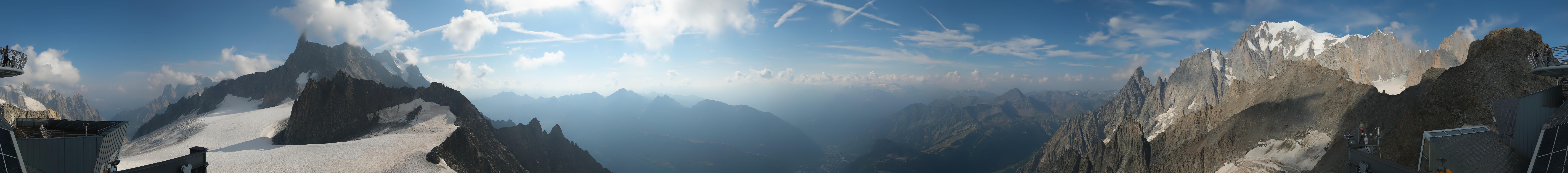 Archived image Webcam Beautiful Mont Blanc Panorama