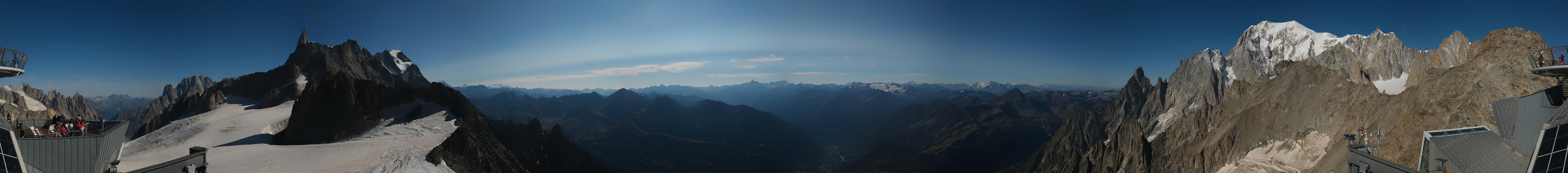 Archived image Webcam Beautiful Mont Blanc Panorama