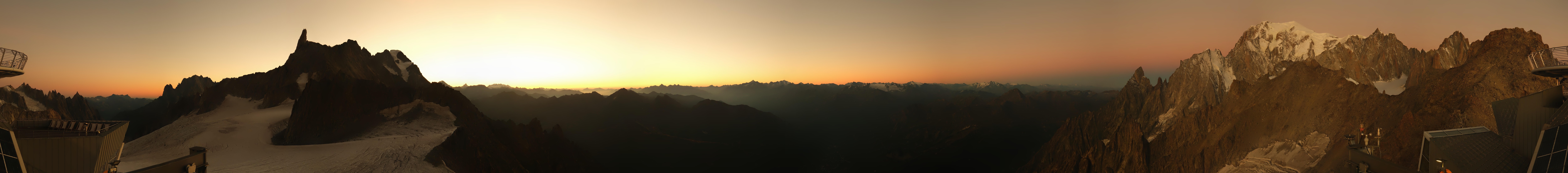 Archiv Foto Webcam Mont-Blanc-Gruppe Panorama