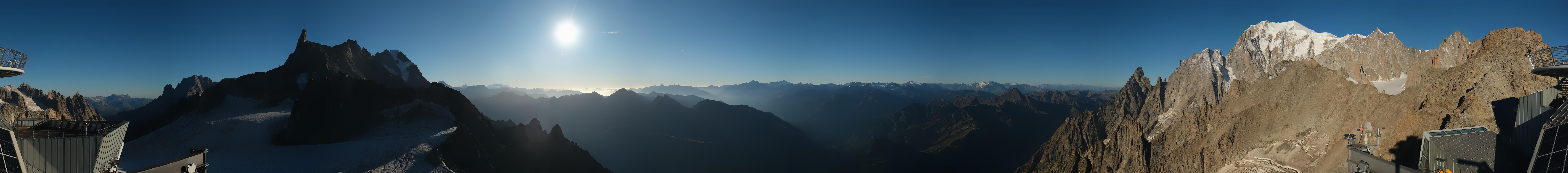 Archiv Foto Webcam Mont-Blanc-Gruppe Panorama