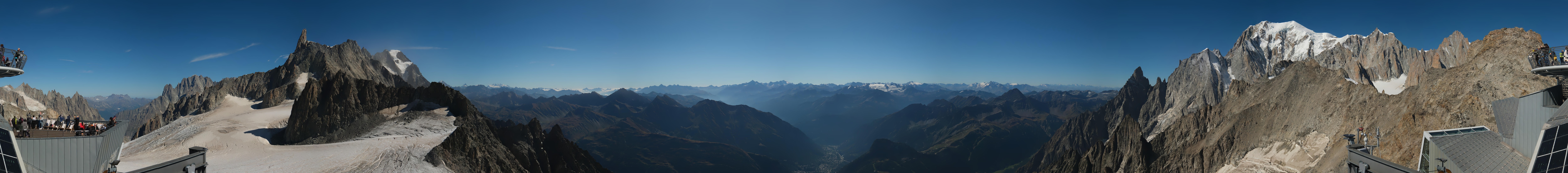 Archiv Foto Webcam Mont-Blanc-Gruppe Panorama