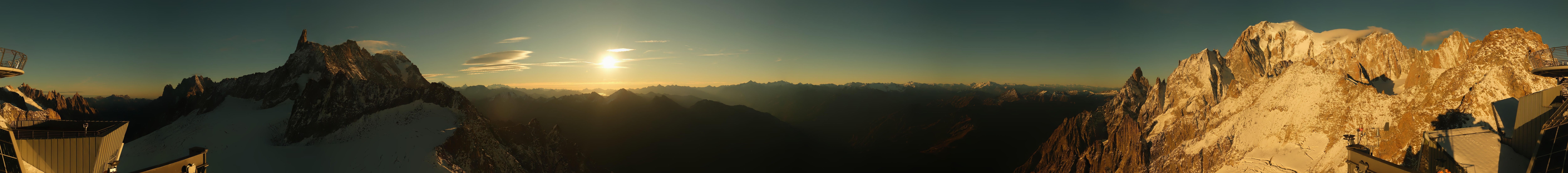 Archiv Foto Webcam Mont-Blanc-Gruppe Panorama