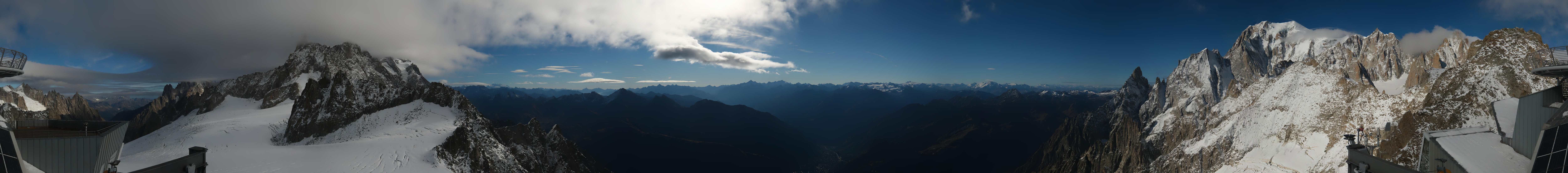 Archiv Foto Webcam Mont-Blanc-Gruppe Panorama