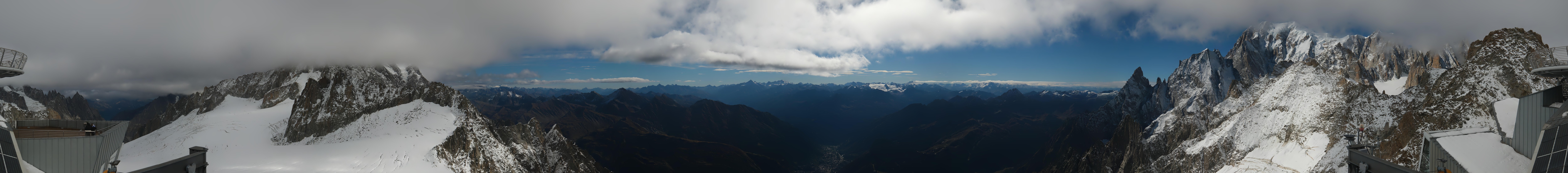 Archiv Foto Webcam Mont-Blanc-Gruppe Panorama