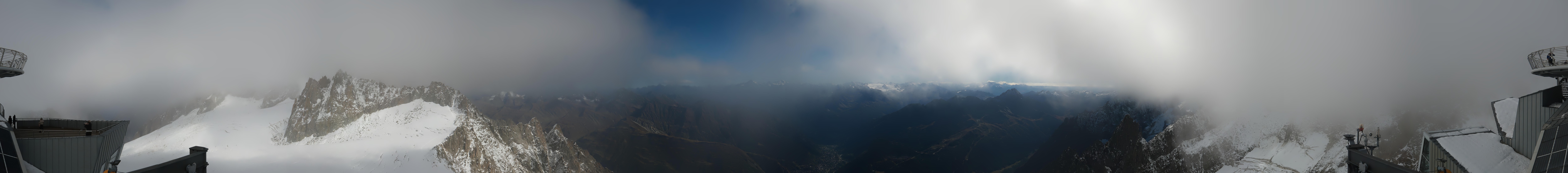 Archiv Foto Webcam Mont-Blanc-Gruppe Panorama