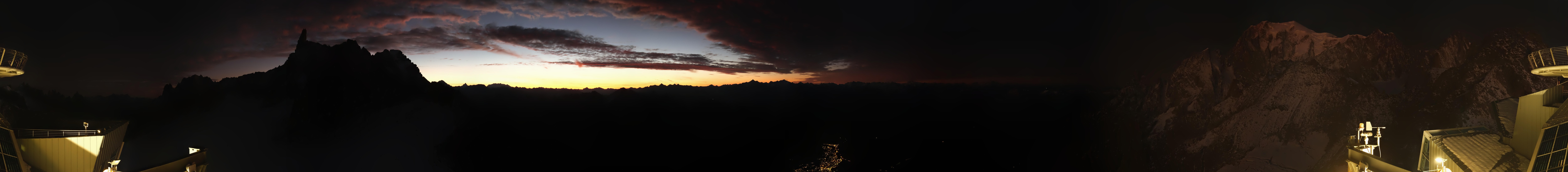 Archiv Foto Webcam Mont-Blanc-Gruppe Panorama
