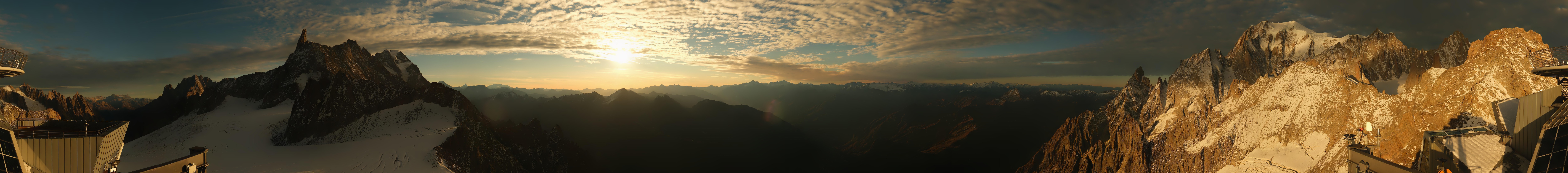 Archiv Foto Webcam Mont-Blanc-Gruppe Panorama