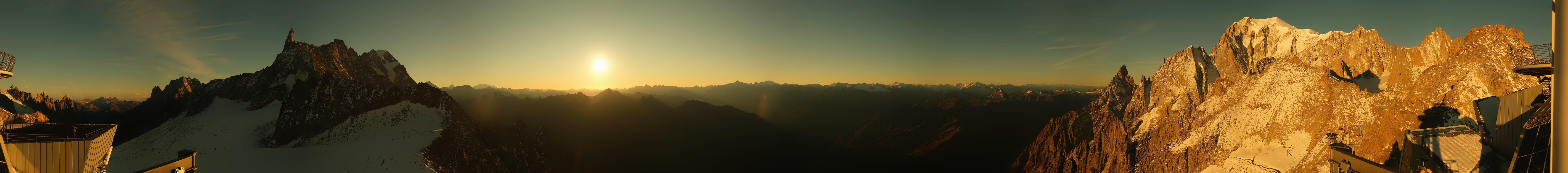 Archived image Webcam Beautiful Mont Blanc Panorama