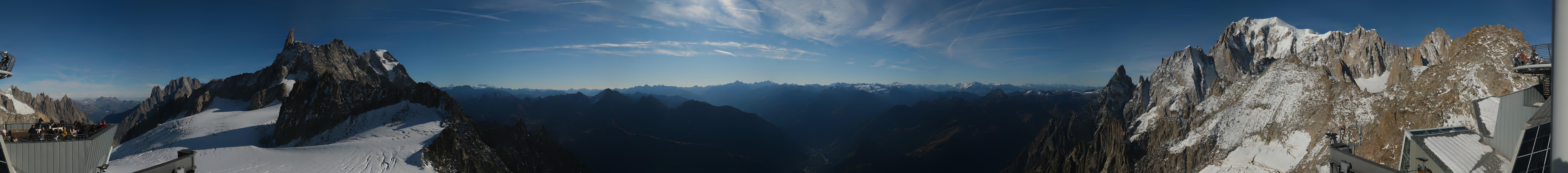 Archived image Webcam Beautiful Mont Blanc Panorama