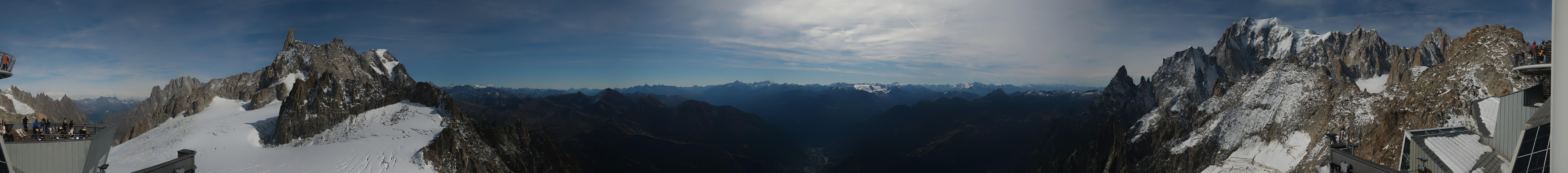 Archived image Webcam Beautiful Mont Blanc Panorama