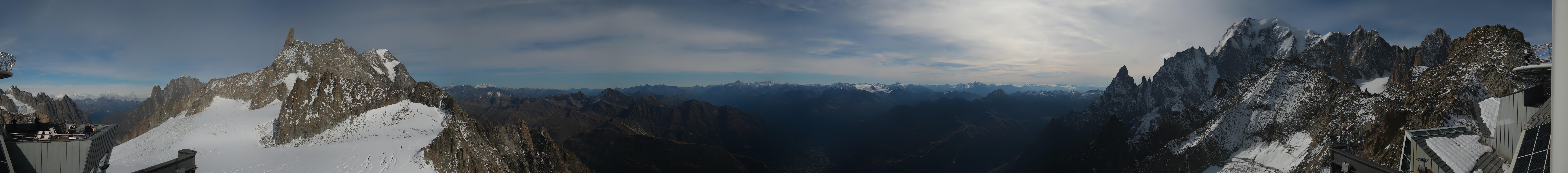 Archived image Webcam Beautiful Mont Blanc Panorama