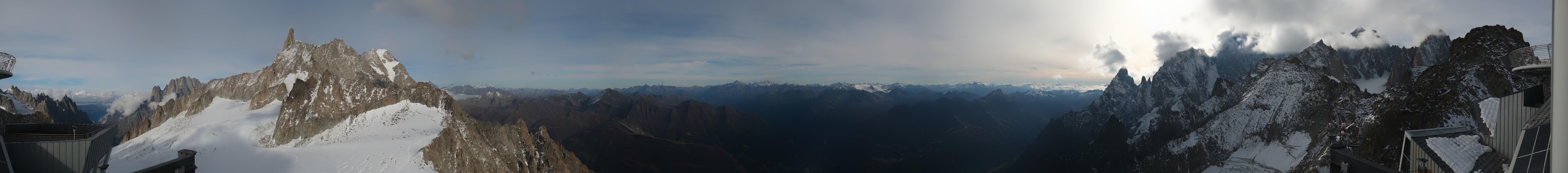 Archived image Webcam Beautiful Mont Blanc Panorama